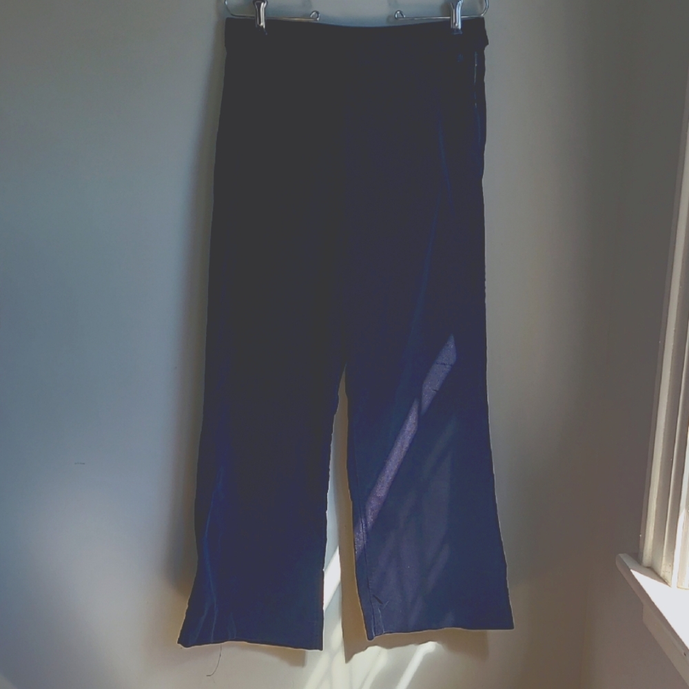 AG Navy Blue Wide-Leg Pants Size 32R